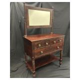 Empire Mahogany 3 Dr.Chest w/Barley Twist Mirror