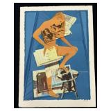 Howard Kanovitz Signed Litho - 'Book Nude' 90/125