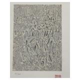 Mark Tobey 'Homage to Mourlot' Signed Litho 63/200