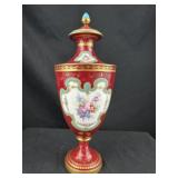 Royal Crown Derby Porcelain Urn Vase w/ Top