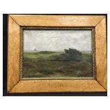 L.R. Jewett Oil on Canvas Lakeside Landscape