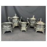 Stunning Victorian 5 Pc  Silver Coffee Tea Service