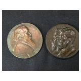 Pr. Bronze Medals Solvay Process Company, Founders