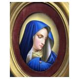 KPM Virgin Mary Porcelain Plaque after Carlo Dolci