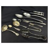 12 Assorted Lot Sterling Silver & Sterling Handled
