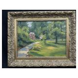 Oil on Canvas Signed Versois Park Landscape