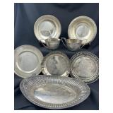 Sterling Silver Bowls & Plates 8pcs. 27.7 troy oz.