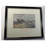 English Fox Hunting Print 'Leap' After Henry Alkin