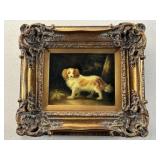 John Gray Signed Oil on Canvas King Spaniel