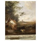 James Stark Oil on Canvas Pastoral Landscape