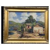 Signed Alfredo Koenig Oil Canvas Coastal Landscape