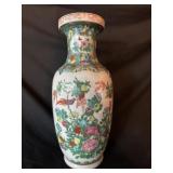 Chinese Famille Rose Handpainted Porcelain Vase