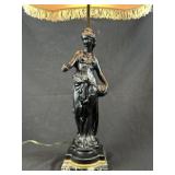 Neo-Classical Bronze Figural Maiden Table Lamp 1