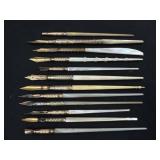 Antique Mother-of-Pearl & Ivorine DipPens 12pc Lot