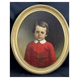 Oil on Canvas Family Portrait Painting Edwin Tracy