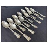 12pc Sterling Gorham Whiting Imperial Queen Spoons