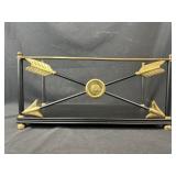 Neoclassical Open Display Shelf w/ Arrow Detailing