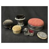 Antique Sterling Pin Cushions incl Gorham &Figural