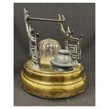 Thomas Hudson Barometric Inkwell & Iron Quill Rack
