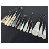 Mother-of-Pearl, Ivorine & Colorful Button Hooks15