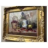 French School Still Life Robert Chailloux Oil on C