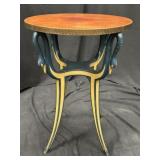 Imperial Furniture Swan Motif Table Leather Top