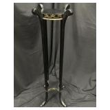 Chelsea House Ebonized Wood Paris Fern Stand Table