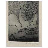 Signed 1969 Ltd. Ed. Etching 1/6 Surreal Abstract