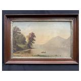 Bricher Hudson River at West Point 1867 Chromolith