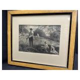 Winslow Homer Harper's Weekly Woodcut 'Making Hay'