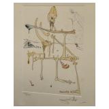 Salvador Dali Signed Etching 112/250 Landscape Ske