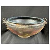 Stunning Jose Drouin Raku Pottery 9' Center Bowl
