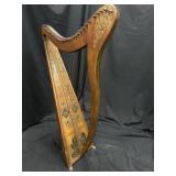 Antique Irish Harp Clark Harp Mfg. Co.,Syracuse NY