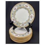 Mintons Queen's Trellis Bone China Plates 8pcs