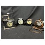 Antique & Vintage Clocks & Time Stamp 4pcs