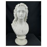 Copeland Parian Ophelia Bust 1860 Crystal Palace