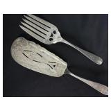 J.E. Caldwell 925 Sterling Fish Server & Fork