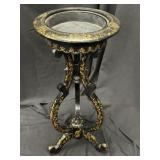 Gilt Ebonized Wood Gueridon Jardiniere Plant Stand