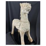Indochina Carved Wood Qilin Guardian Beast