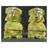 Pair Mexican Mezcala-Style Stone Bookends