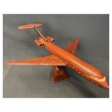 Boeing 727 Tri-Jet Mahogany Replica Airplane Model