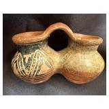 Pre-Columbian Style Double Vessel Bridge Handle #2