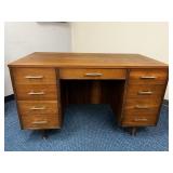 1965 Sligh-Lowry Walnut Executive Desk