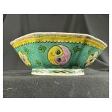 Chinese Peranakan Turquoise Yin Yang Bowl
