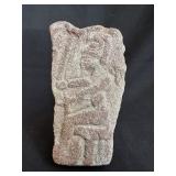 Pre-Columbian Aztec Red Sandstone Fragment