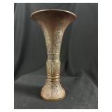 Chinese Archaistic Bronze Gu Ritual Wine Vessel