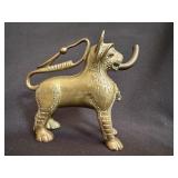 German-Style Bronze Temple Lion Aquamanile
