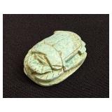 Egyptian Faience Scarab Amulet