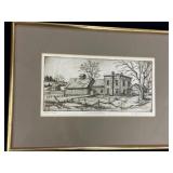 W.Ralph Murray Signed AP Country Setting Etching