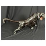 Japanese Meiji Seiya Bronze Tiger Sculpture